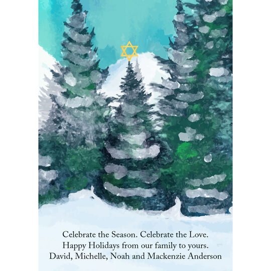 Chrismukkah Greetings Flat Holiday Cards